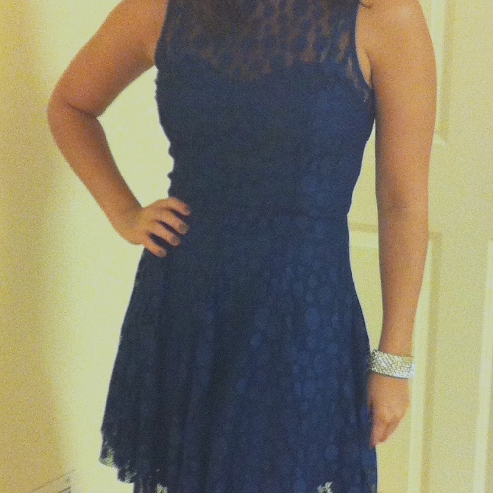 Navy Blue Armani Exchange cocktail dress